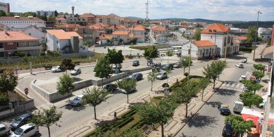 Avenida João da Cruz vista da varanda do Hotel Classis em Bragança